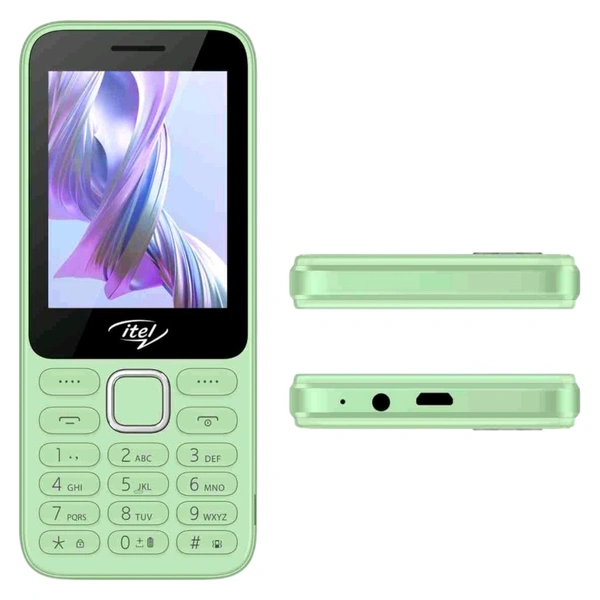 itel it5330 | 2.8 inch Big Display | 1900 mAh Battery | Kingvoice  (Light Green) - Light Green