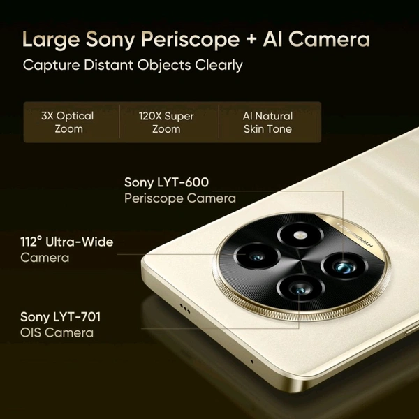 realme 13 Pro+ 5G (Monet Gold, 512 GB)  (12 GB RAM) - (12+512GB), Monet Gold