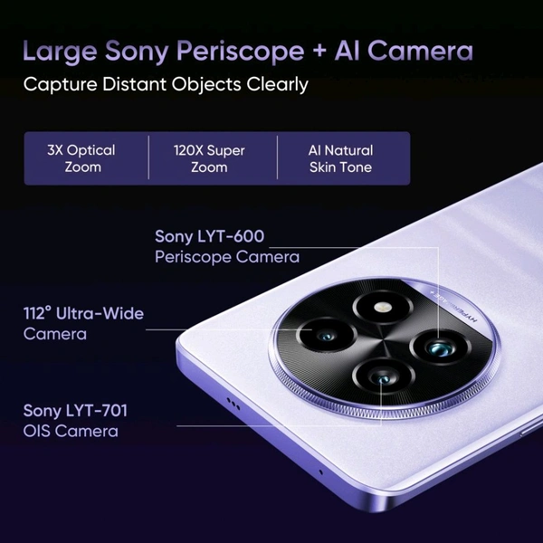 realme 13 Pro+ 5G (Monet Purple, 256 GB)  (8 GB RAM) - (8+256GB), Monet Purple