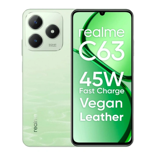 realme C63 (Jade Green, 64 GB)  (4 GB RAM) - (4+64GB), Jade Green