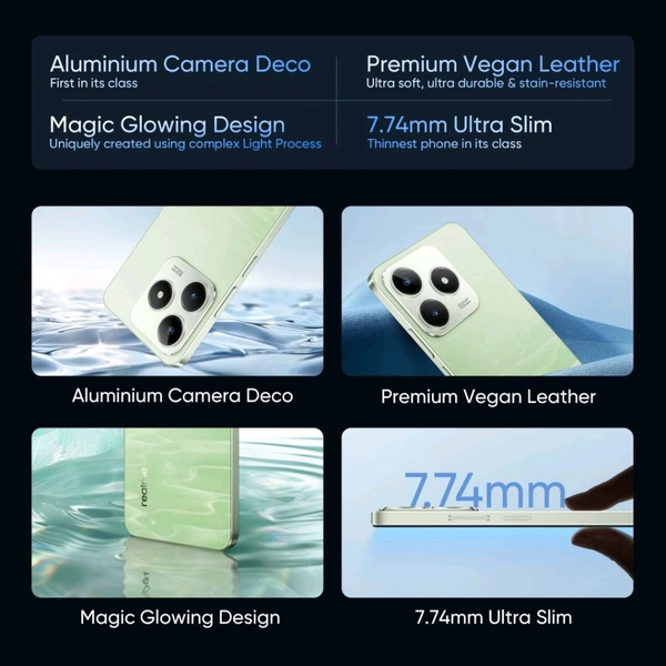 realme C63 (Jade Green, 64 GB)  (4 GB RAM) - (4+64GB), Jade Green