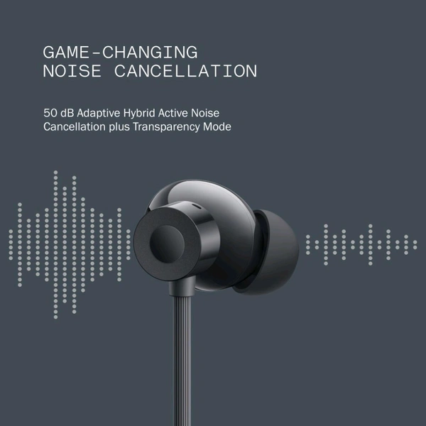 Nothing CMF by Nothing Neckband Pro 50dB Active Noise Cancellation, Smart Dial Design, 37 Hrs playtime Bluetooth  (Dark Grey, In the Ear) - Dark Grey