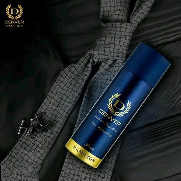 DENVER Hamilton and Rider Combo Deodorant Spray  -  For Men (400 ml, Pack of 2)