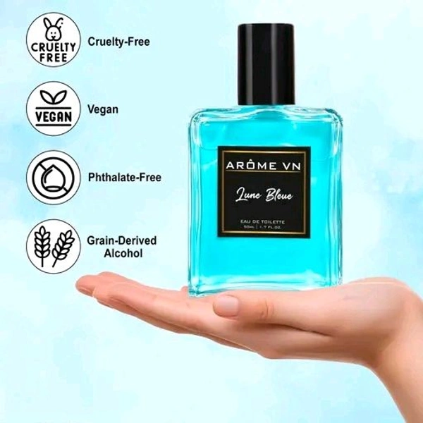 VN AROMA  VN AROMA Lune Bleue Long Lasting Perfume Pack Of 2 | Eau de Toilette - 100 ml (For Men & Women)