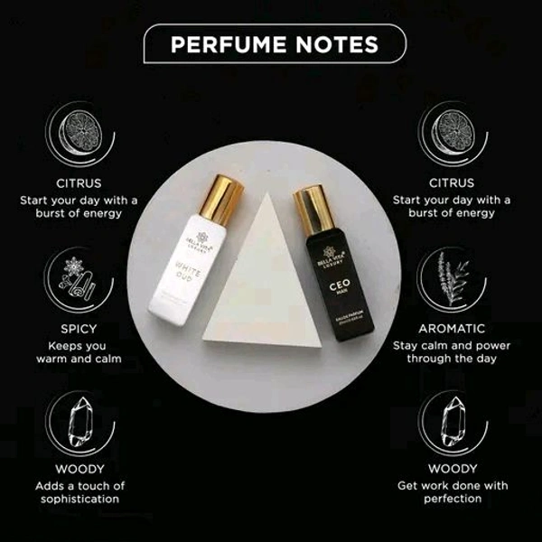 Bella Vita Organic  Bella Vita Luxury CEO Man 20 ml + White Oud Unisex 20 ml Perfume Gift Combo Pack for Men and Women (Pack of 2)