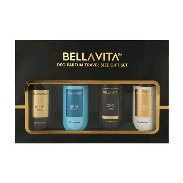 Bella Vita Organic  Perfume Deo Spray Travel Size Deodorant Gift Set - 50 ml x 4
