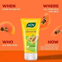 Joy Skin Fruits Spots & Tan Clear (Papaya)(Pack of 4 x 50 ml) Face Wash  (200 ml)