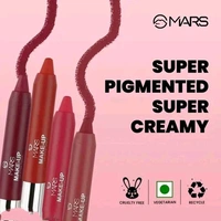Mars Ultra Pigmented Super Soft Ultra Matte Lipstick Long Lasting Pack of 4 (Shade-F, 14.4 g)