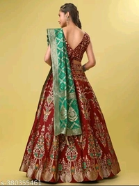 Women's Maroon Lehengas