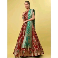 Women's Maroon Lehengas