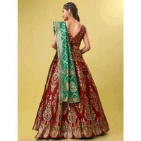 Women's Maroon Lehengas