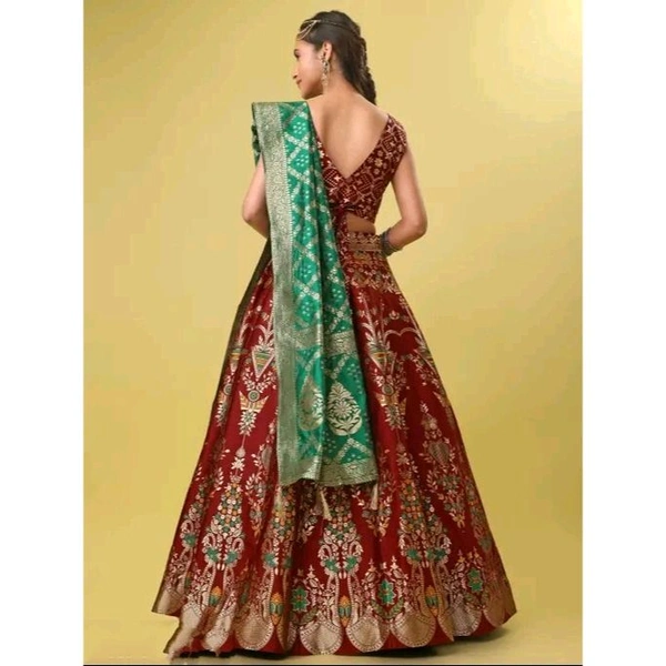 Women's Maroon Lehengas