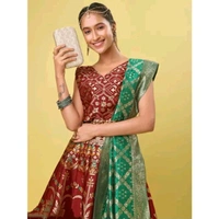 Women's Maroon Lehengas