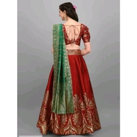 PURVAJA Women's Maroon Lehengas
