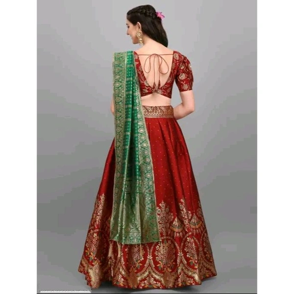 PURVAJA Women's Maroon Lehengas
