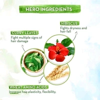 Mamaearth Hibiscus Damage Repair Shampoo With Hibiscus & Curry Leaves for Strong & Nourished Hair - 250ml | For Dry & Frizzy Hair | For Smoother, Shinier Hair | Suitable For All Hair Types