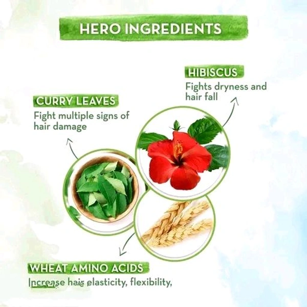 Mamaearth Hibiscus Damage Repair Shampoo With Hibiscus & Curry Leaves for Strong & Nourished Hair - 250ml | For Dry & Frizzy Hair | For Smoother, Shinier Hair | Suitable For All Hair Types