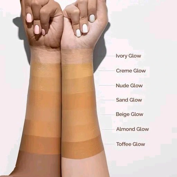 Mamaearth Glow Serum Foundation with Vitamin C & Turmeric for 12-Hour Long Stay- 04 Sand Glow - 30 ml