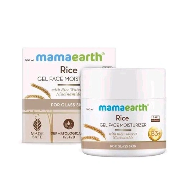 Mamaearth Rice Gel Face Moisturizer With Rice Water & Niacinamide for Glass Skin - 100 ml