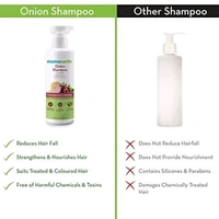 Mamaearth Onion Shampoo for Hair Growth & Hair Fall Control with Onion & Plant Keratin - 400ml