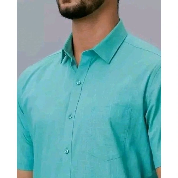 KHEMISE Stripped Khadi Shirt  For Men - Blue, L