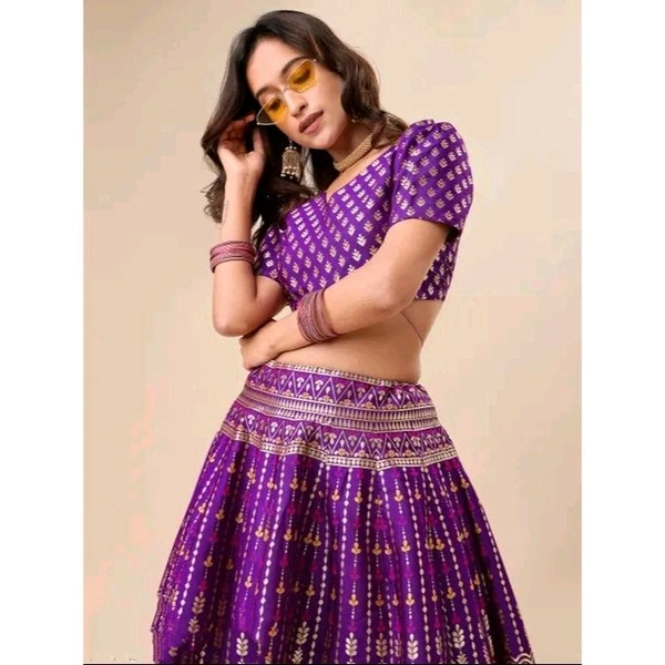 Women's Purple Lehengas - Purple