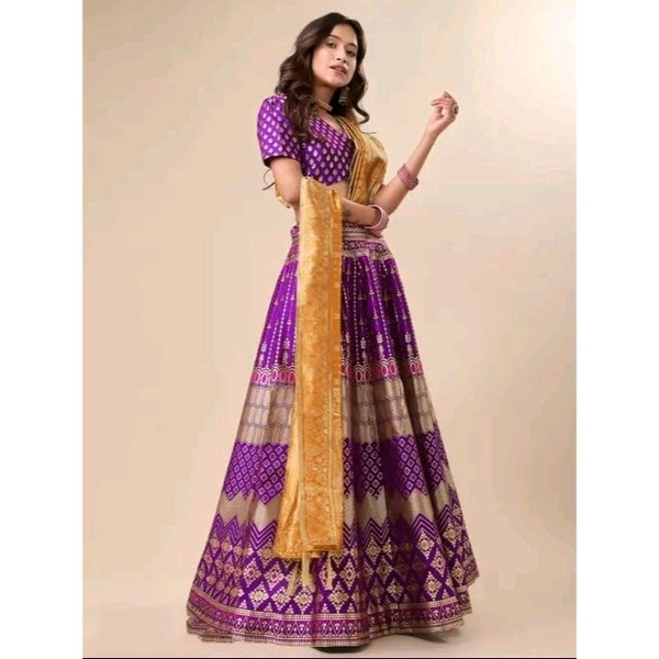 Women's Purple Lehengas - Purple