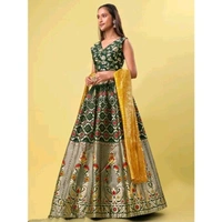 Women's Green Lehengas - Green