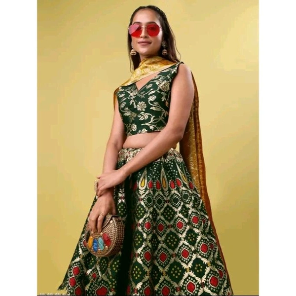 Women's Green Lehengas - Green