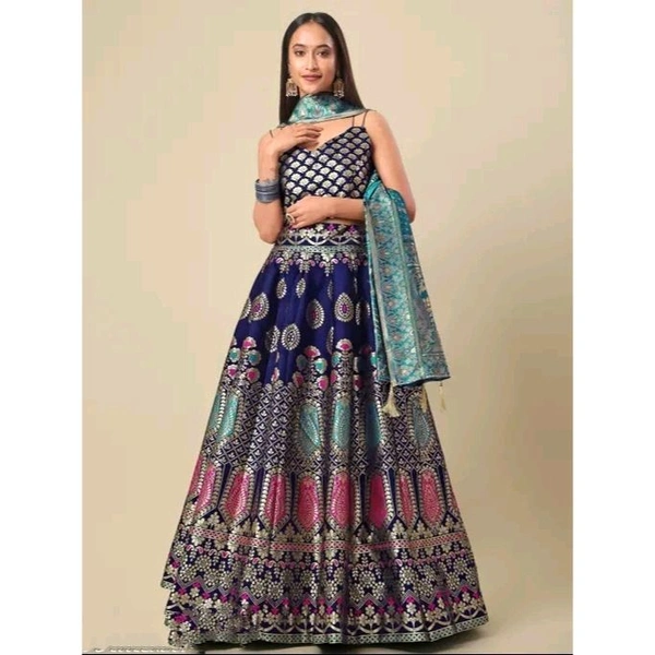 Women's Blue Lehengas - Blue