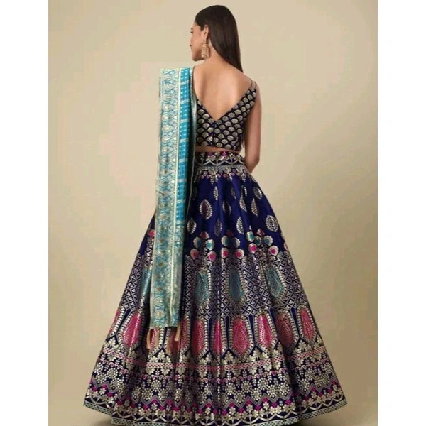 Women's Blue Lehengas - Blue