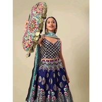 Women's Blue Lehengas - Blue