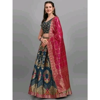 PURVAJA Women's Teal Lehengas - Teal