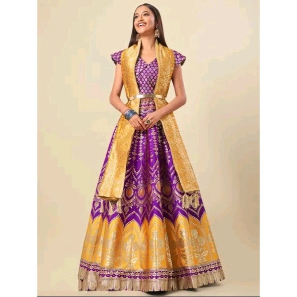 Women's Purple Lehengas - Purple