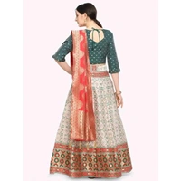 PURVAJA Women's Green Lehengas - Green