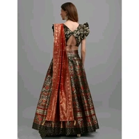 PURVAJA Women's Black Lehengas - Black