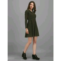 Women’s Bodycon Dress - Green, M