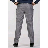 Sam & Jack Men's Solid Grey Trousers - Gray, 32