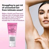 Namyaa Hair Removing Cream for Intimate Skin with After Wax Soothing Serum with Vitamin C Cream