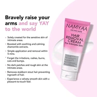 Namyaa Hair Removing Cream for Intimate Skin with After Wax Soothing Serum with Vitamin C Cream