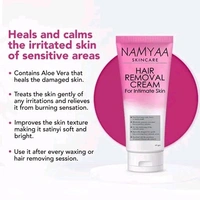 Namyaa Hair Removing Cream for Intimate Skin with After Wax Soothing Serum with Vitamin C Cream