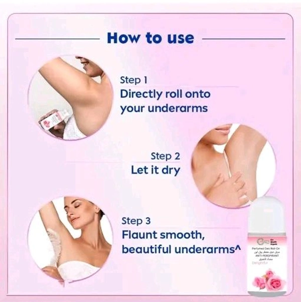 Premium UnderArm Roll On - Whitens & Brightens Skin, Prevents Odour, Aqua Fragrance Deodorant Roll-on - For Men & Women (50 ml) 