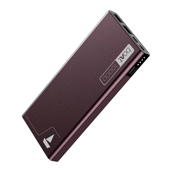 Boat boAt 10000 mAh 22.5 W Power Bank  (Burgundy, Lithium Polymer, Quick Charge 3.0 for Mobile) - Burgundy