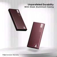 Boat boAt 10000 mAh 22.5 W Power Bank  (Burgundy, Lithium Polymer, Quick Charge 3.0 for Mobile) - Burgundy