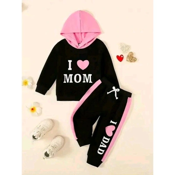 KEESOR KIDS FULL SLEEVE TOP & PANT SET | Full Sleeves Solid Colour Joggers Set | Girls Cotton Clothing Set - 0-3 Months