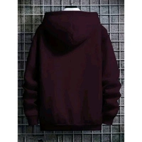 Trendy Printed Fur Hoodie for Men | Winter Wear Hooded Sweatshirt | Cozy Hoodies for Men - Purple, S