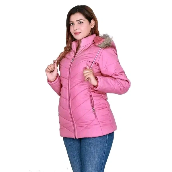 Women Parka Jacket - XXL, Pink