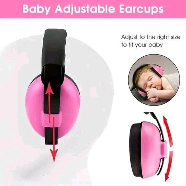 Ear Muffs For Kids Ear Muffs For Baby Use Sound Cancel Ear Muffs For Baby Noise Cancellation (Pink) - Pink