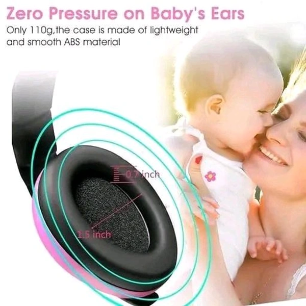 Ear Muffs For Kids Ear Muffs For Baby Use Sound Cancel Ear Muffs For Baby Noise Cancellation (Pink) - Pink