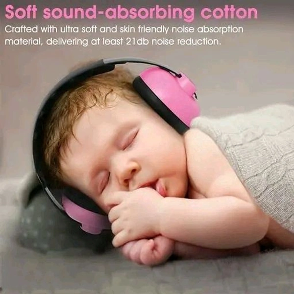 Ear Muffs For Kids Ear Muffs For Baby Use Sound Cancel Ear Muffs For Baby Noise Cancellation (Pink) - Pink